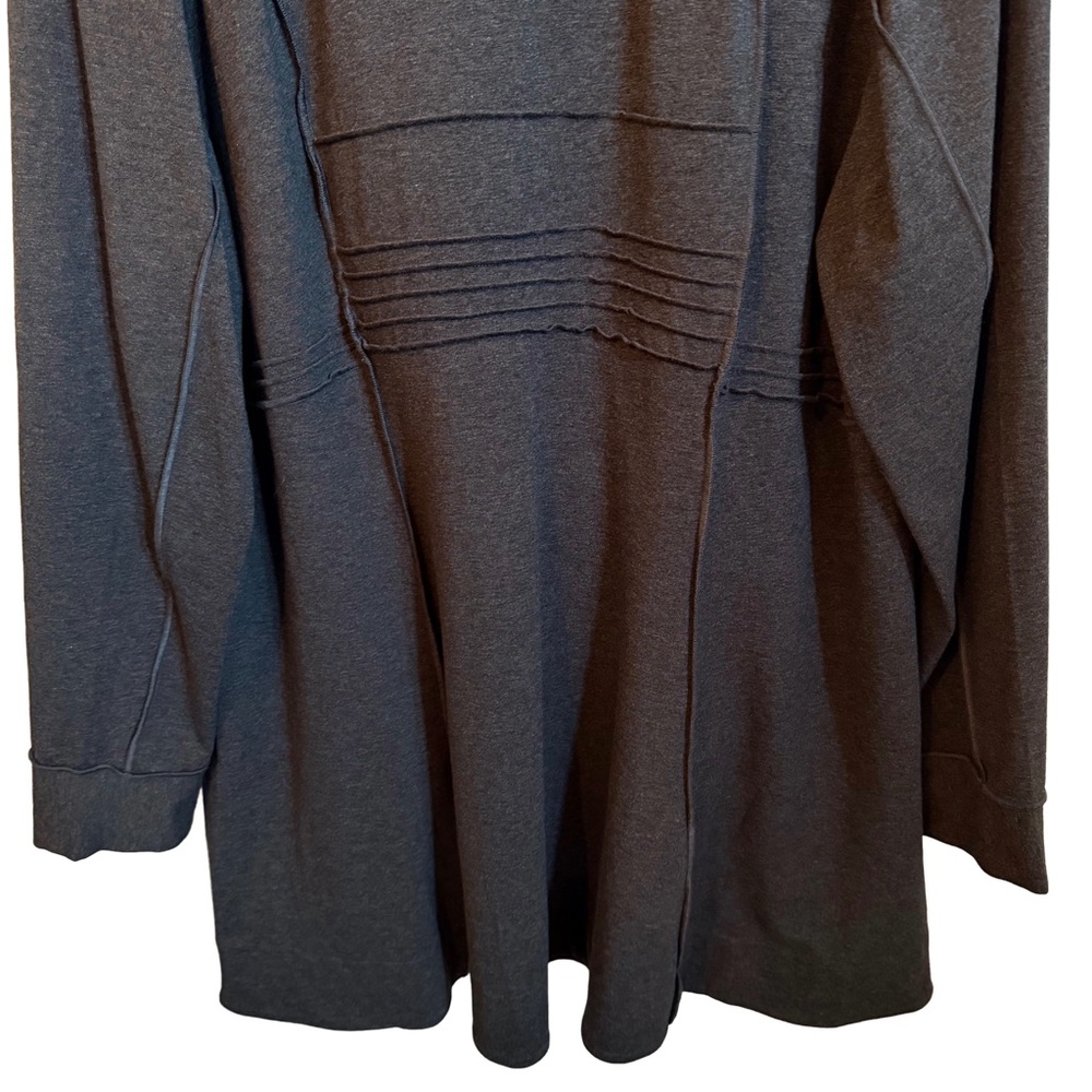 NWT 🩶 Nic+Zoe Seamed Riding Jacket 3-Button Dark Gray Knit, Long, Equestrian, 1X - Picture 12 of 15